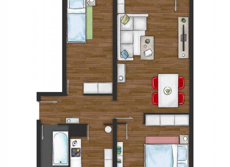 Wohnung zur Miete 301 € 3 Zimmer 57,8 m² 3. Geschoss Max-Planck-Straße 86 Haselbrunn Plauen 08525
