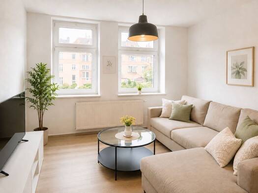 Wohnung zur Miete 695 € 2 Zimmer 68 m² Geschoss 2/3 frei ab 01.09.2026 Johannesplatz Erfurt 99086