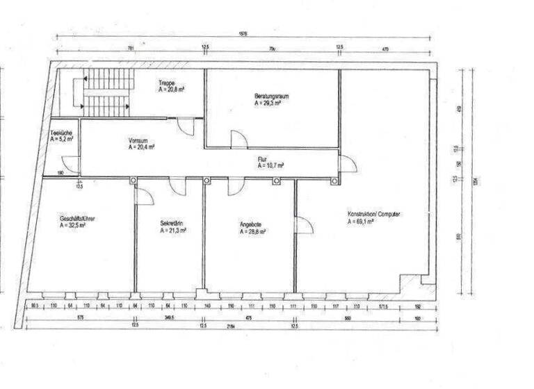 Büro zur Miete provisionsfrei 1.500 € 238 m² Bürofläche Jochen-Köhler-Straße 3 Frankenberg 09669