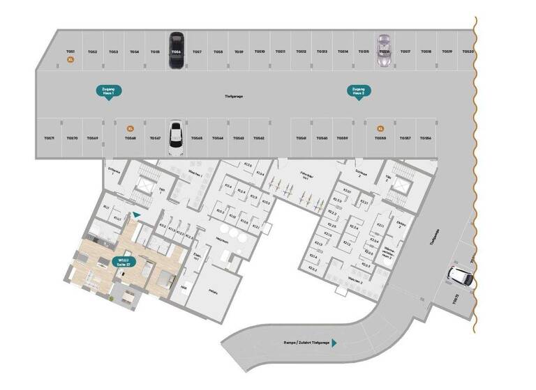 Wohnung zum Kauf - Erstbezug provisionsfrei 357.900 € 2 Zimmer 62,5 m² 2. Geschoss Die Landwehr 3a Niederdorfelden 61138