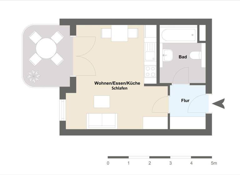 Studio zum Kauf 274.050 € 1 Zimmer 36,5 m² Unterhaching 82008