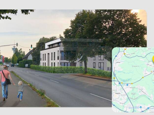 Penthouse zur Miete - Erstbezug 1.520 € 3 Zimmer 95 m² 2. Geschoss frei ab 01.10.2025 Neuhauser Str. 19-a-d Hausen Lohmar 53797