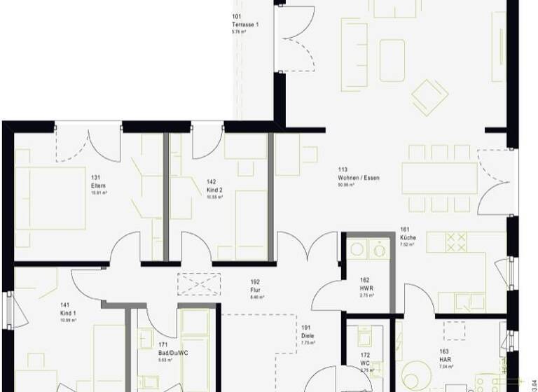 Bungalow zum Kauf als Kapitalanlage geeignet 475.000 € 136,7 m² 620 m² Grundstück Maxau Irsee 87660