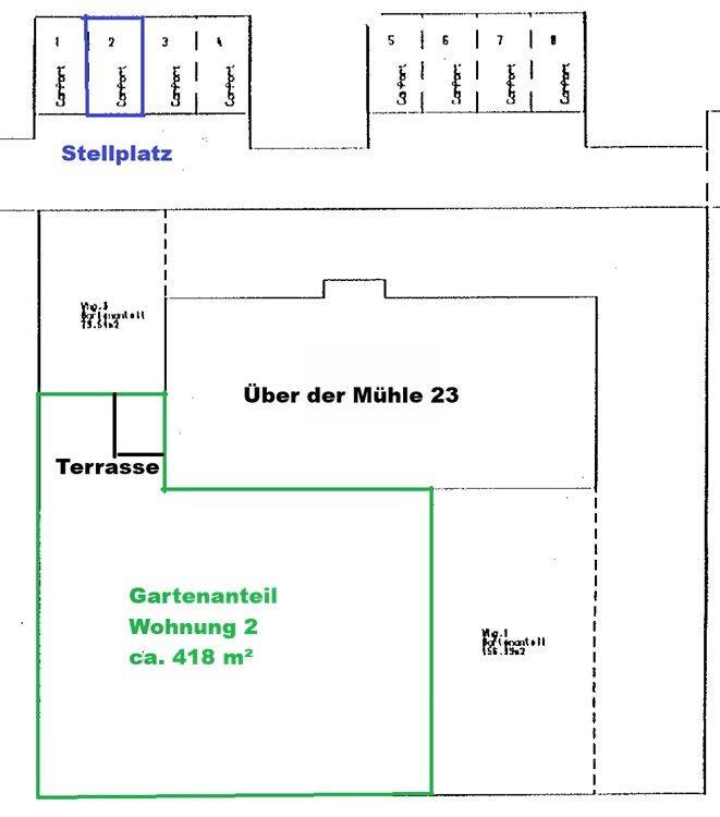 Immobilie in Ilmtal-Weinstraße - 2-Zimmer-ETW mit Terrasse, Eigengarten und PKW-Stellplatz  - Bild 2