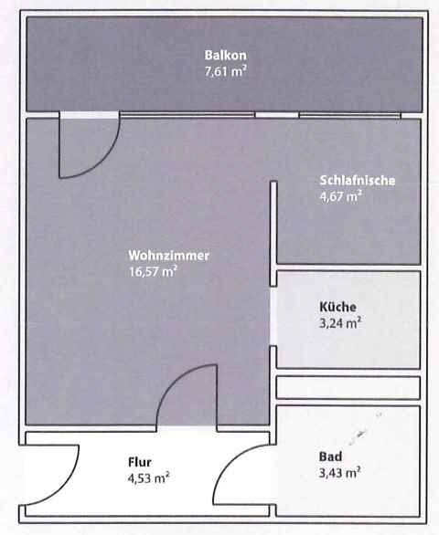 Wohnung zur Miete 200 € 1,5 Zimmer 34 m²<br/>Wohnfläche 7.<br/>Geschoss Karl-Matthes-Straße 72 Lusan - Karl-Matthes-Straße Gera 07549