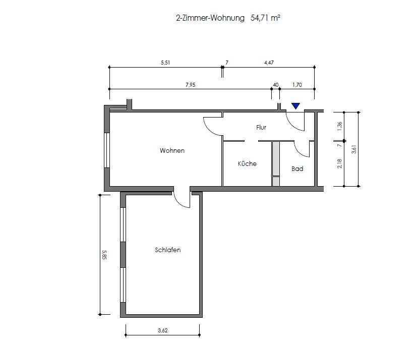 Wohnung zur Miete 364 € 2 Zimmer 54,7 m²<br/>Wohnfläche 5.<br/>Geschoss Auenstraße 76 Wahlbezirk 42 Suhl 98529