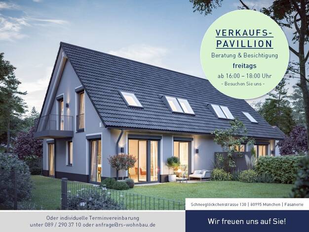 Doppelhaushälfte zum Kauf - Neubau 1.475.000 € 6 Zimmer 132 m² 347 m² Grundstück Reigersbachstr. 22a Feldmoching-Hasenbergl München 80995