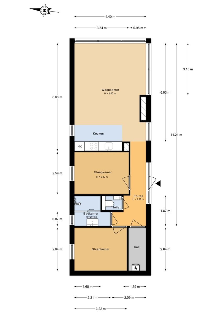 Einfamilienhaus zum Kauf provisionsfrei 199.000 € 3 Zimmer 61 m²<br/>Wohnfläche 347 m²<br/>Grundstück Buitenhuizerweg 2 Velsen-Zuid 1981LK