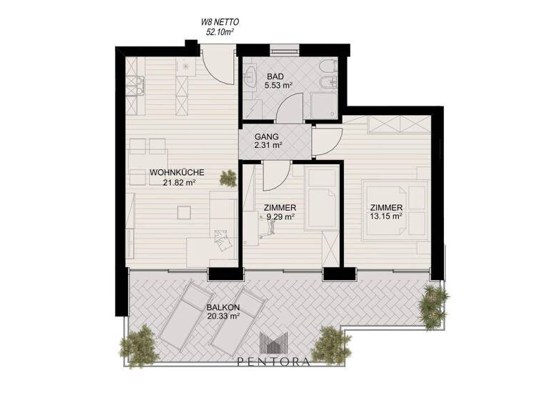 Wohnung zum Kauf 437.200 € 3 Zimmer 52 m² 2. Geschoss Partschins 39020