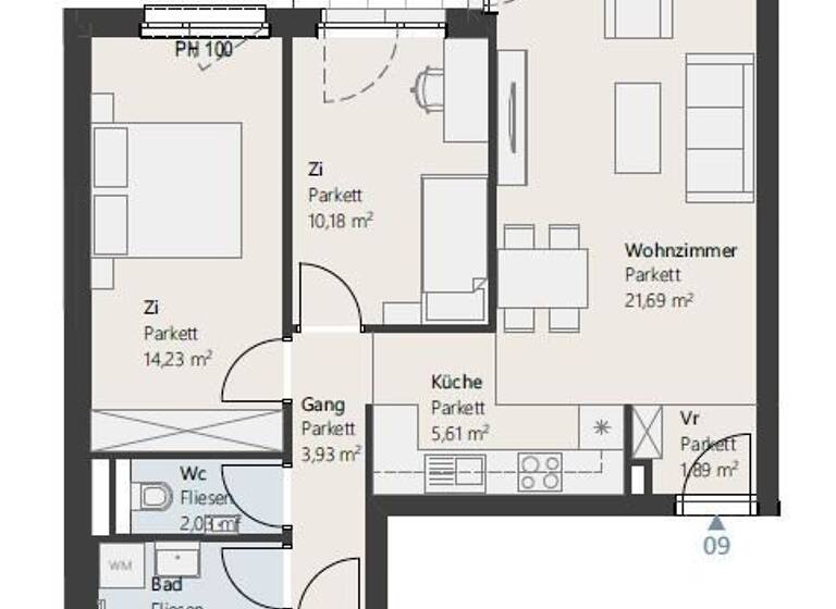 Wohnung zum Kauf 382.000 € 3 Zimmer 65,8 m²<br/>Wohnfläche Wien 1210