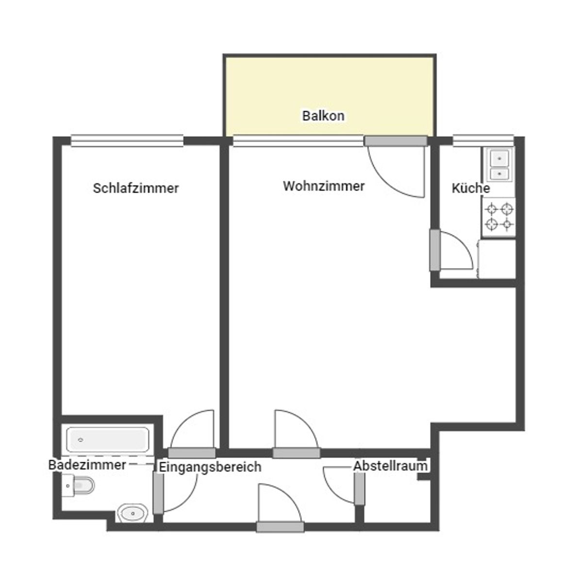 Wohnung zum Kauf 520.000 € 2 Zimmer 51,1 m²<br/>Wohnfläche 2.<br/>Geschoss Am Luitpoldpark München 80797