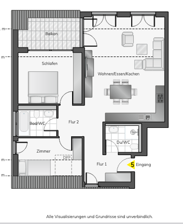 Wohnung zum Kauf provisionsfrei als Kapitalanlage geeignet 796.000 € 3,5 Zimmer 87 m²<br/>Wohnfläche Ernst-Kachel-Str. 10 A Vaihingen - Mitte Stuttgart 70563