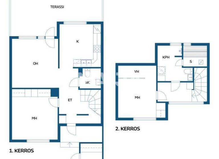 Reihenmittelhaus zum Kauf 119.000 € 3 Zimmer 79,5 m² 2.460 m² Grundstück Nylanderintie 4 Oulu 90570