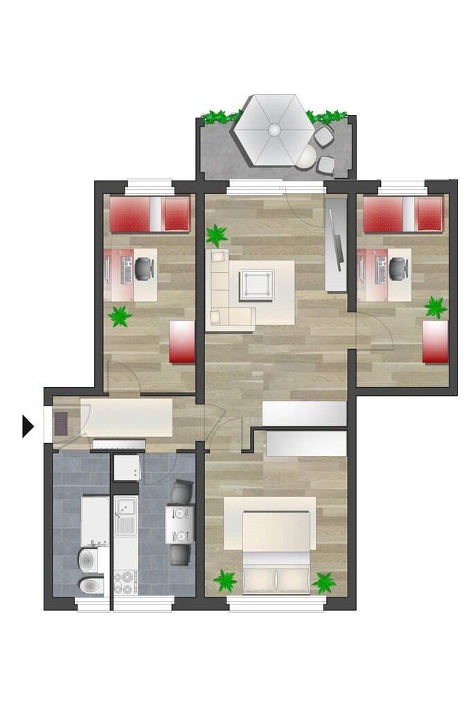 Wohnung zur Miete 440 € 4 Zimmer 69,3 m²<br/>Wohnfläche 2.<br/>Geschoss 01.04.2025<br/>Verfügbarkeit L.-Ebersberger-Str. 3 Gablenz 245 Chemnitz 09127