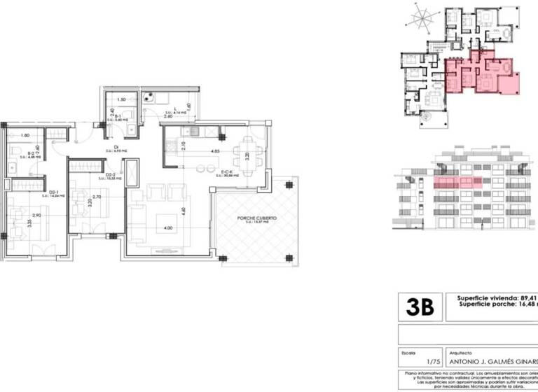 Wohnung zum Kauf - Erstbezug provisionsfrei 481.000 € 3 Zimmer 89,4 m² 3. Geschoss frei ab 15.09.2026 Cala Millor 07560