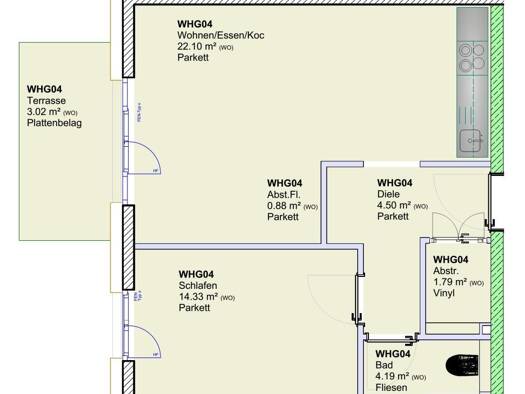 Wohnung zum Kauf - Erstbezug provisionsfrei 276.900 € 2 Zimmer 50,8 m² Trier-West Trier 54294