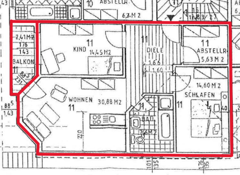 Wohnung zum Kauf 80.300 € 3 Zimmer 73 m² 3. Geschoss Schönfeld Thermalbad Wiesenbad OT Schönfeld 09488