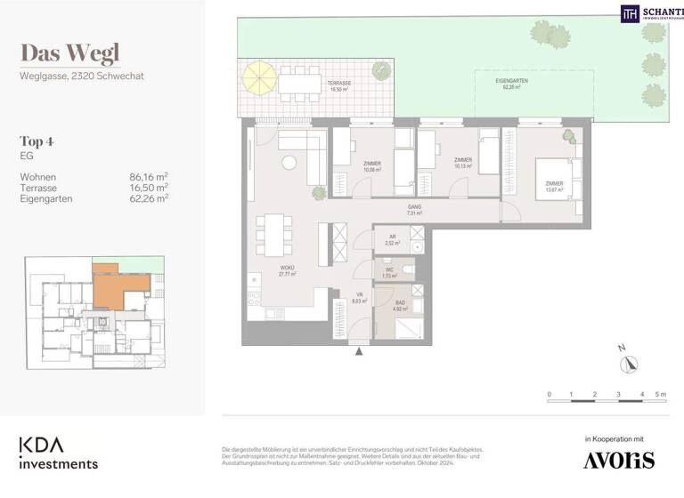 Wohnung zum Kauf - Erstbezug 470.810 € 4 Zimmer 86,2 m² EG Weglgasse Schwechat 2320