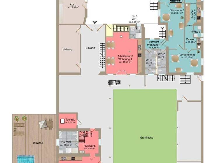 Haus zum Kauf 2.100.000 € 22 Zimmer 554,5 m² 5.009 m² Grundstück Hertingen Bad Bellingen / Hertingen 79415