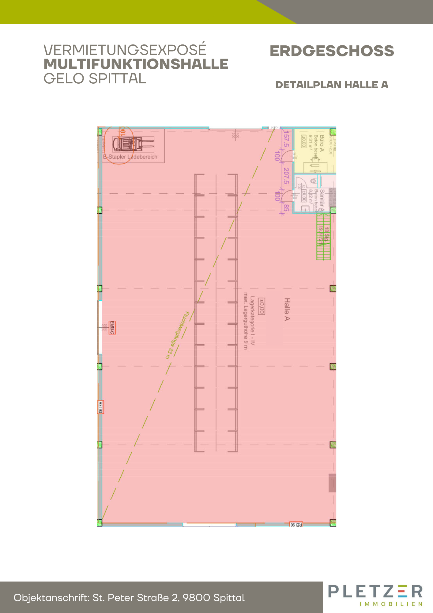 Produktionshalle zur Miete 564,8 m²<br/>Lagerfläche Spittal an der Drau 9800