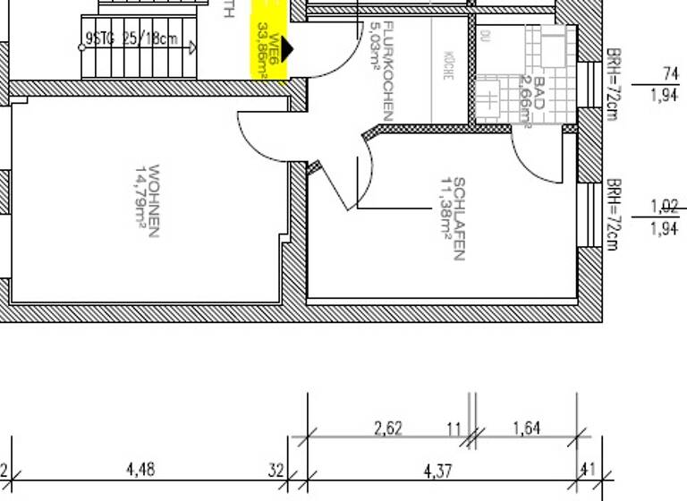 Wohnung zum Kauf 134.900 € 2 Zimmer 33,9 m² Budapester Straße 6 Kröpeliner Tor-Vorstadt Rostock 18057
