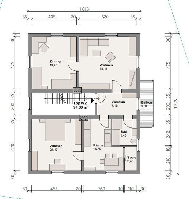 Wohnung zum Kauf 358.000 € 3 Zimmer 98 m²<br/>Wohnfläche 1.<br/>Geschoss Kirchbichl 6322