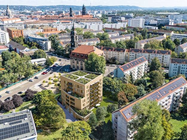 Wohnung zum Kauf - Erstbezug provisionsfrei 289.000 € 1,5 Zimmer 39,1 m² Geschoss 4/7 frei ab 30.12.2028 Rosenstraße Wilsdruffer Vorstadt/Seevorstadt-West Dresden 01067