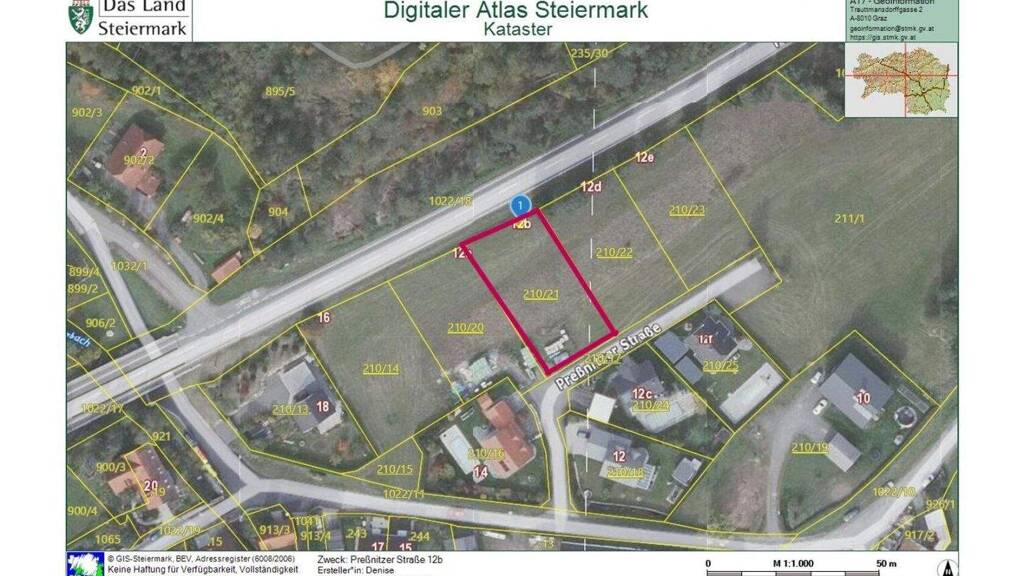 Grundstück zum Kauf 125.000 € 1.074 m² Grundstück Preßnitzerstraße 12 b Sankt Stefan ob Leoben 8713