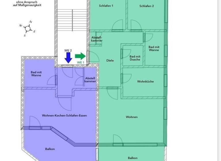 Wohnung zum Kauf 415.000 € 3 Zimmer 115 m²<br/>Wohnfläche 1.<br/>Geschoss ab sofort<br/>Verfügbarkeit Lövenich Köln 50859