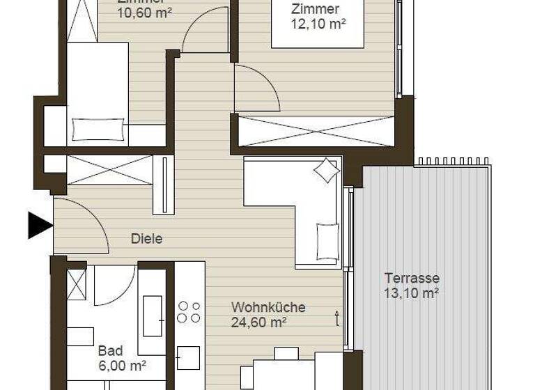 Wohnung zum Kauf - Erstbezug 298.000 € 3 Zimmer 53,3 m² 2. Geschoss Schanzenstr. 1 Latsch 39021