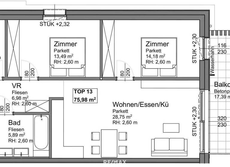 Wohnung zum Kauf - Erstbezug 381.640 € 3 Zimmer 76 m² 1. Geschoss Ohlsdorf 4694
