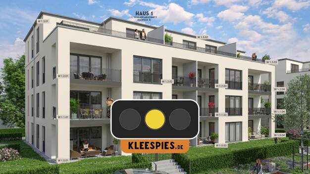 Terrassenwohnung zum Kauf - Erstbezug provisionsfrei 449.900 € 3 Zimmer 95,6 m² EG Adolf-Reichwein-Straße 25 Niederrodenbach Rodenbach 63517