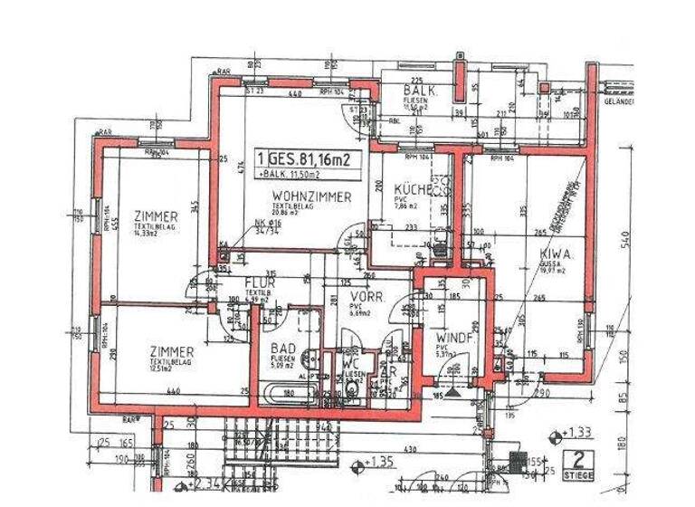 Wohnung zur Miete 1.200 € 3 Zimmer 81 m² Vösendorf 2331