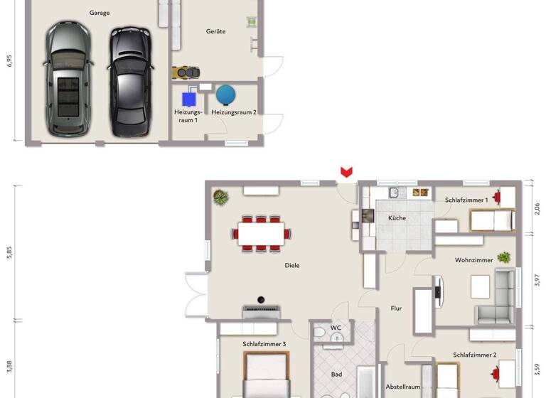 Einfamilienhaus zum Kauf 159.000 € 5 Zimmer 75 m² 4.891 m² Grundstück Rönnelmoor Jade 26349