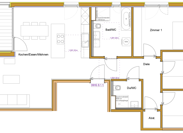 Wohnung zum Kauf provisionsfrei 489.000 € 4 Zimmer 121 m² 1. Geschoss Tiengen Waldshut-Tiengen 79761