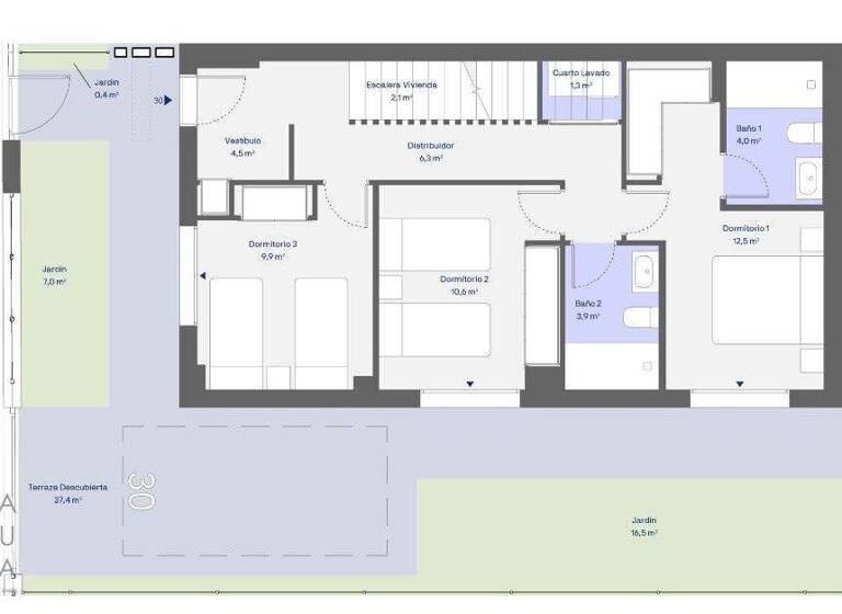 Villa zum Kauf - Erstbezug provisionsfrei 390.000 € 4 Zimmer 189,1 m² Avenida de Andalucía 14 Algarrobo 29750