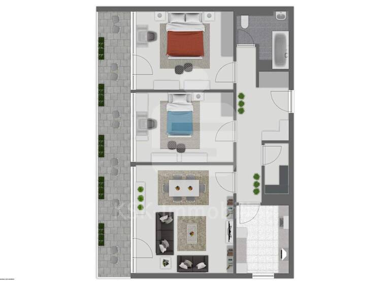 Wohnung zum Kauf 239.000 € 3 Zimmer 82,4 m² 1. Geschoss Refrath Bergisch Gladbach 51427