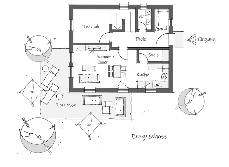 Einfamilienhaus zum Kauf provisionsfrei 522.316 € 5 Zimmer 116,6 m² 449 m² Grundstück Berghausen Römerberg 67354