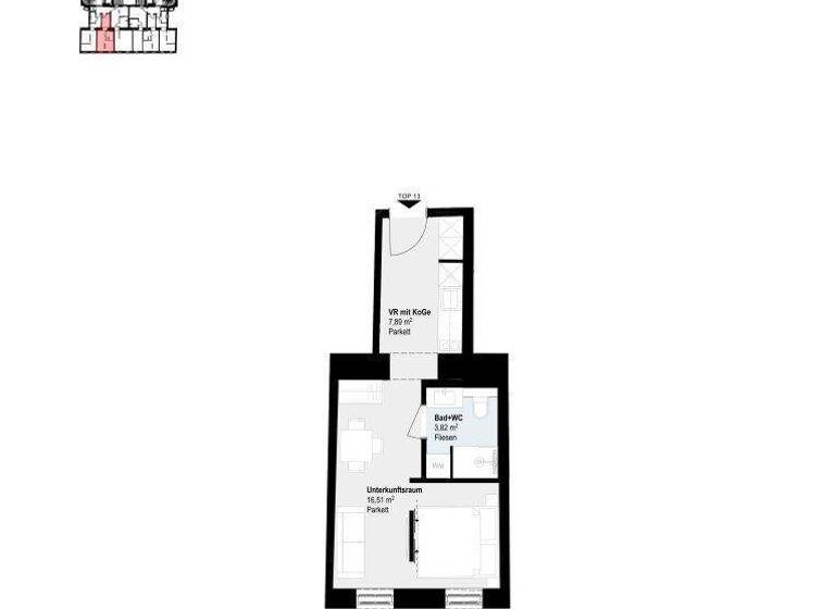 Studio zum Kauf - Erstbezug 210.208 € 1 Zimmer 27,5 m² 3. Geschoss Paulusgasse 5 Wien 1030