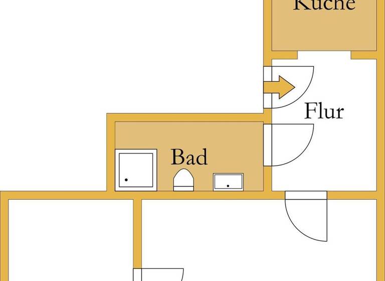 Wohnung zur Miete 365 € 2 Zimmer 55,3 m² 1. Geschoss Köthen Köthen (Anhalt) 06366