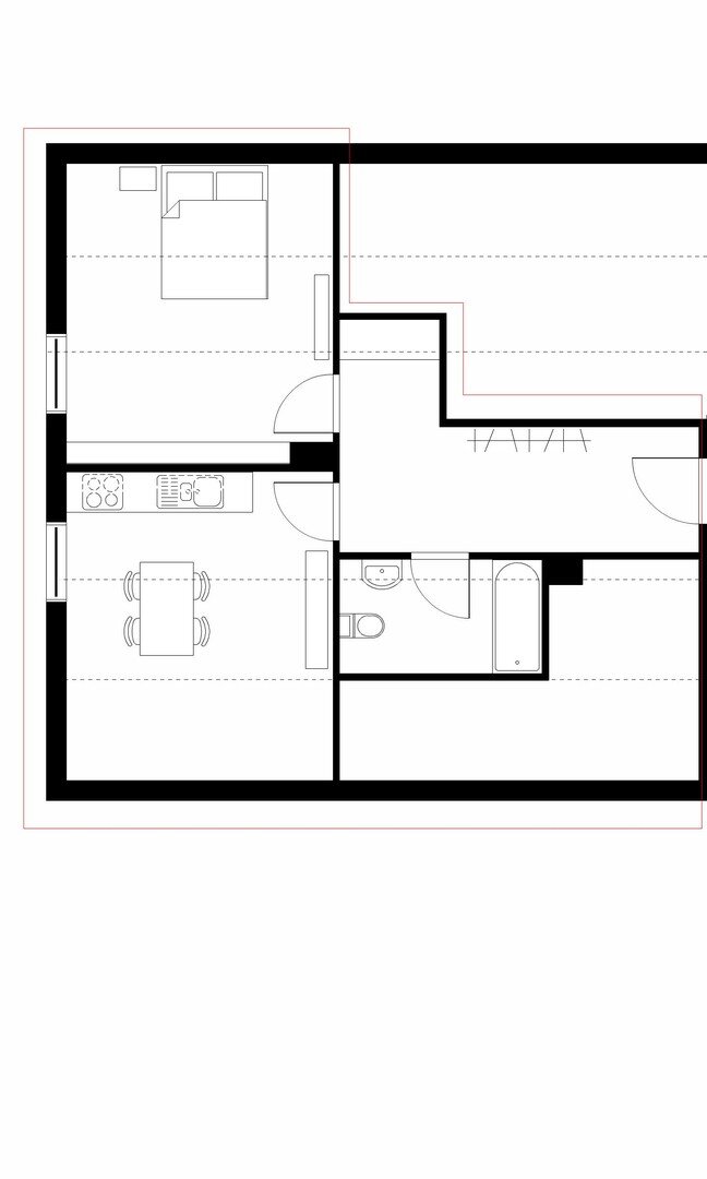 Wohnung zur Miete 400 € 1,5 Zimmer 49 m²<br/>Wohnfläche 3.<br/>Geschoss Sterbfritz Sinntal-Sterbfritz 36391