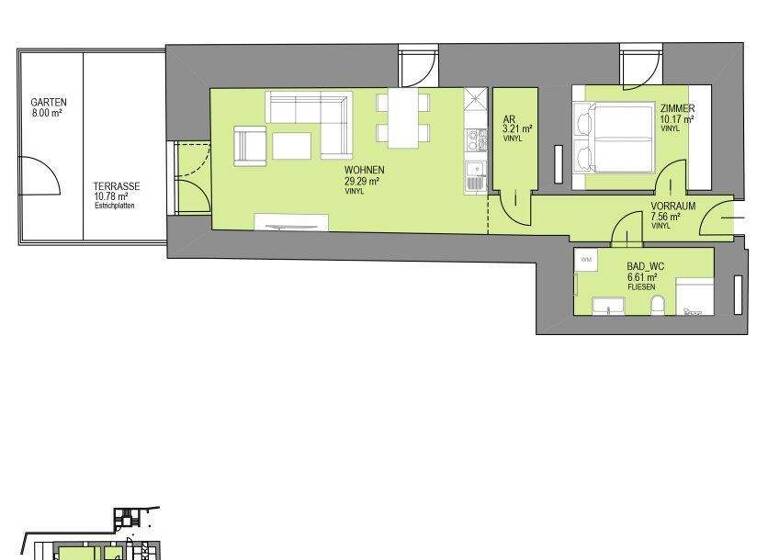 Wohnung zur Miete 462 € 2 Zimmer 56,8 m² EG Hofmarkt 10 Taiskirchen im Innkreis 4753