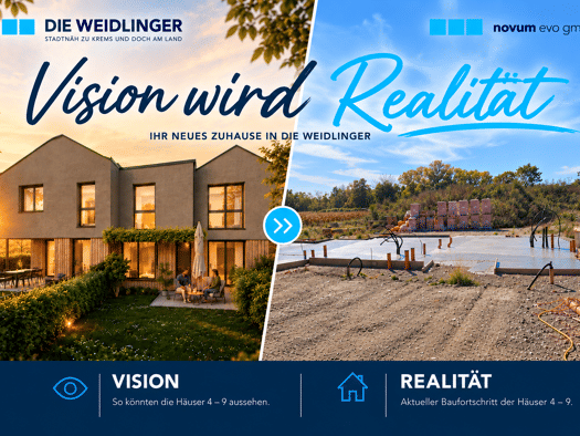 Reihenendhaus zum Kauf - Erstbezug provisionsfrei 449.000 € 4 Zimmer 119 m² 366 m² Grundstück frei ab 30.09.2027 Lerchenfeld Krems an der Donau 3500