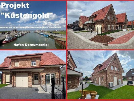 Maisonette zum Kauf - Erstbezug provisionsfrei 332.000 € 4 Zimmer 78,4 m² frei ab sofort Westeraccumersiel Dornum 26553