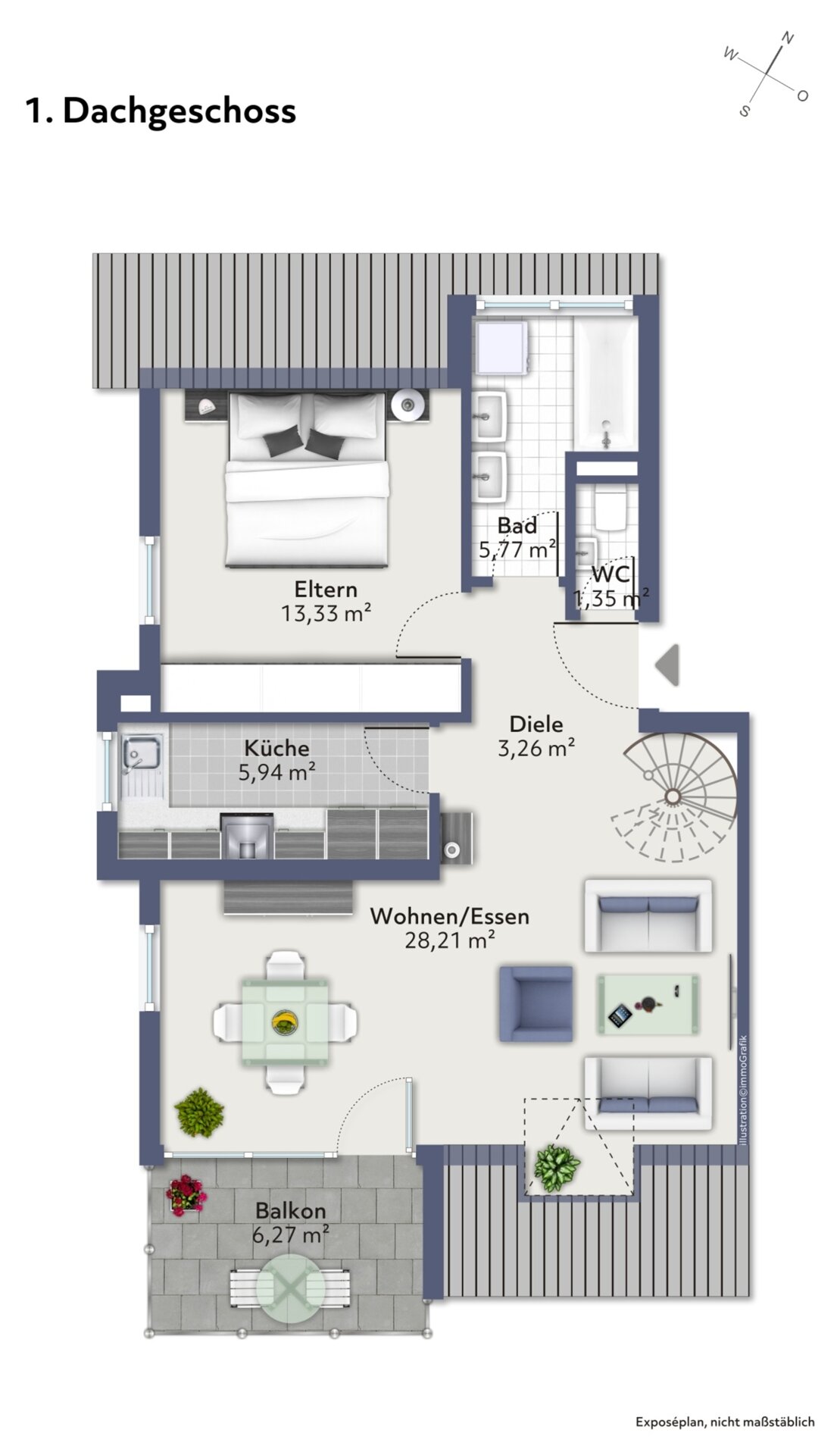 Wohnung zum Kauf 359.000 € 3,5 Zimmer 79 m²<br/>Wohnfläche Auf der Laue Ulm 89081