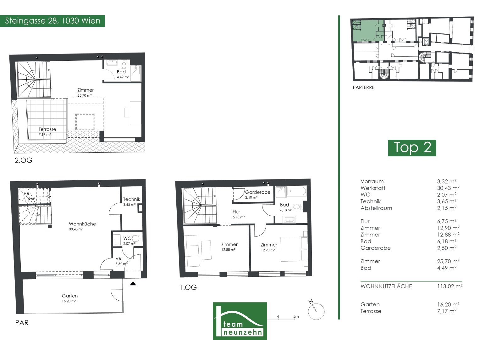 Wohnung zur Miete 2.454 € 4 Zimmer 113 m²<br/>Wohnfläche EG<br/>Geschoss Steingasse 28 Wien 1030