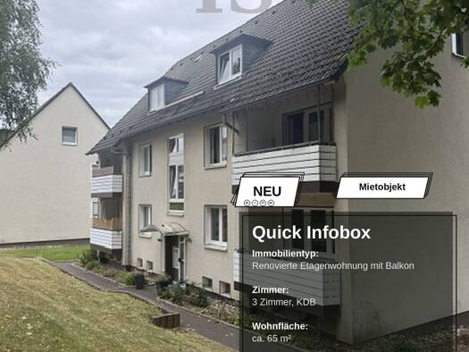 Wohnung zur Miete 500 € 3 Zimmer 65 m² Südstraße 69 Neuenrade Neuenrade 58809