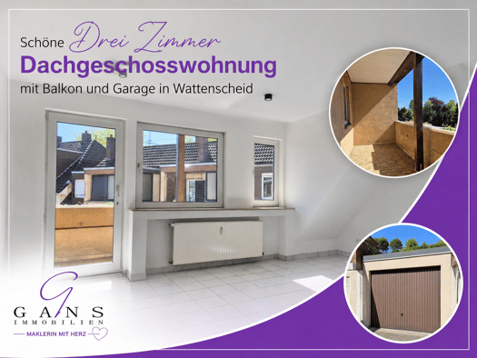 Wohnung zur Miete 480 € 3 Zimmer 68 m² 3. Geschoss frei ab sofort Gelsenkirchener Str. 34 Leithe Wattenscheid 44866
