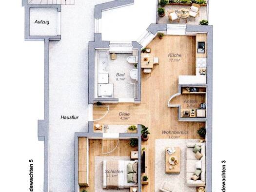 Wohnung zum Kauf 218.750 € 2 Zimmer 62,4 m² 1. Geschoss frei ab 01.06.2027 Stendal 39576