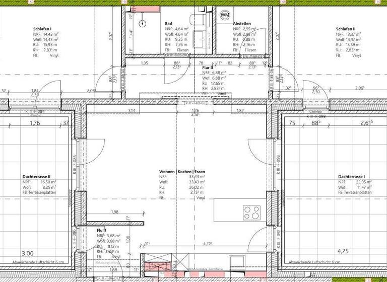 Wohnung zur Miete - Erstbezug 1.530 € 3 Zimmer 99,1 m² 2. Geschoss Nelson-Mandela-Ring 60a Alexandersfeld Oldenburg 26127